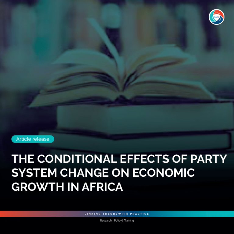 The conditional effects of party system change on economic growth in Africa